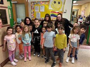 office staff with students